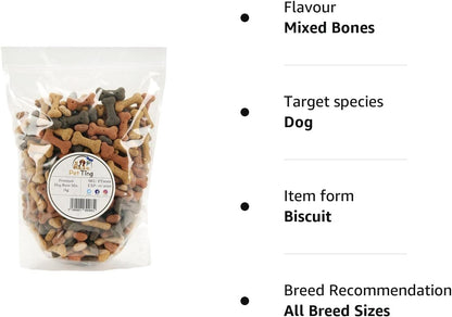 Mixed Dog Bones Biscuit 1kg