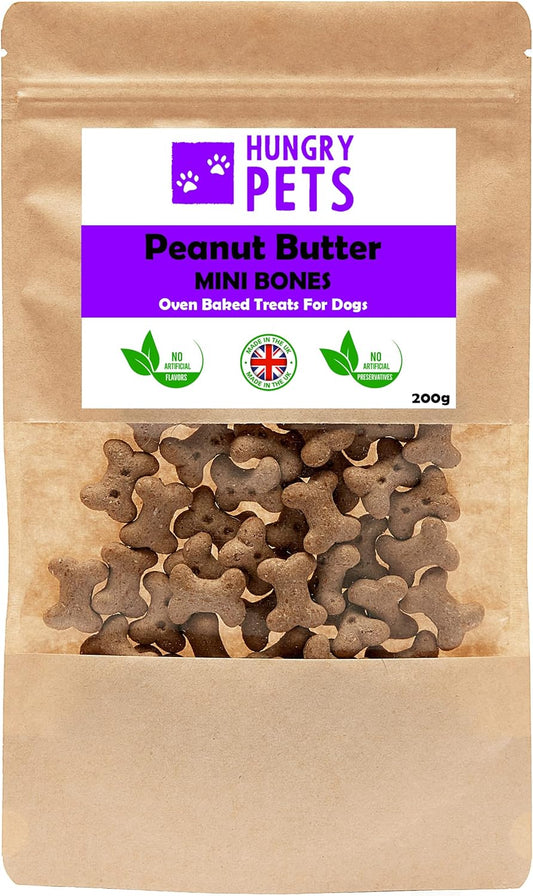 Mini Peanut Butter Bone Dog Biscuits 200g