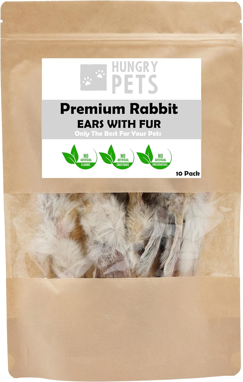 Rabbit Ears 10 Pack Natural Dog Treat