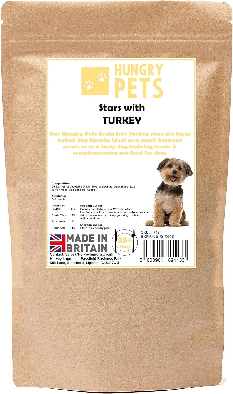 Stars With Turkey Dog Biscuits 200g