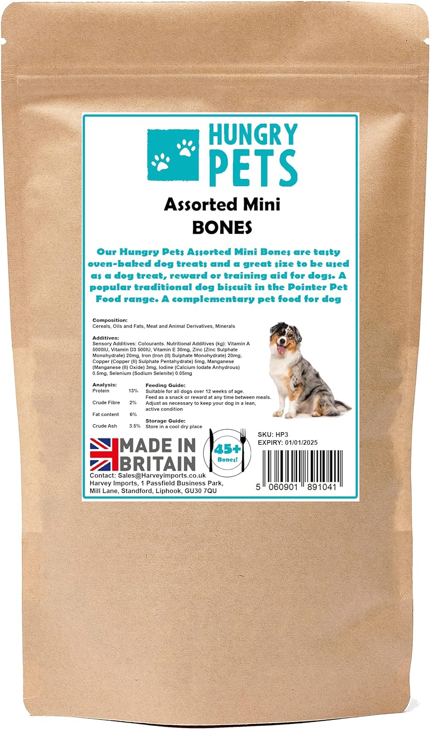 Assorted Mini Bone Dog Biscuits 200g