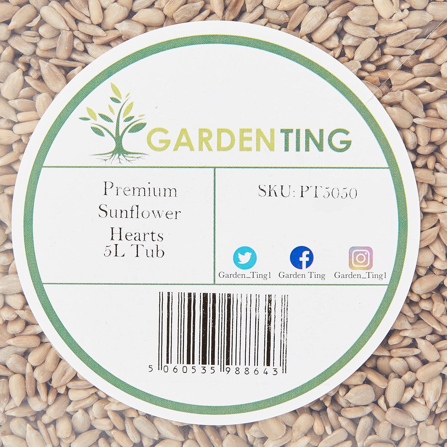 Sunflower Hearts 5L Tub