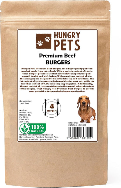 Beef Burgers Natural Dog Treat