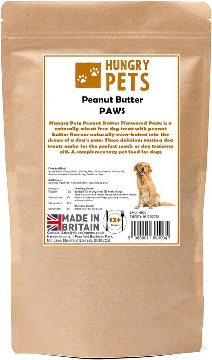 Peanut Butter Paw Dog Biscuits 200g